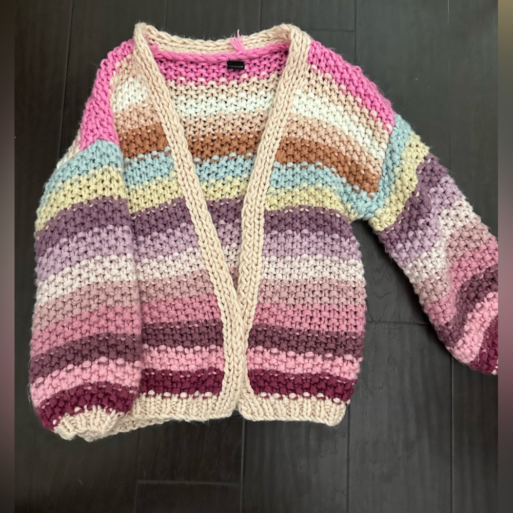 SAACHI Colorful Striped Women's Cardigan